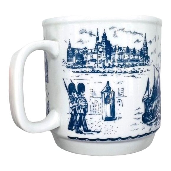 Blue Willow Nutcracker China Leather Bracelet With Silver Blend Bezel Artisanal - Picture 4 of 17